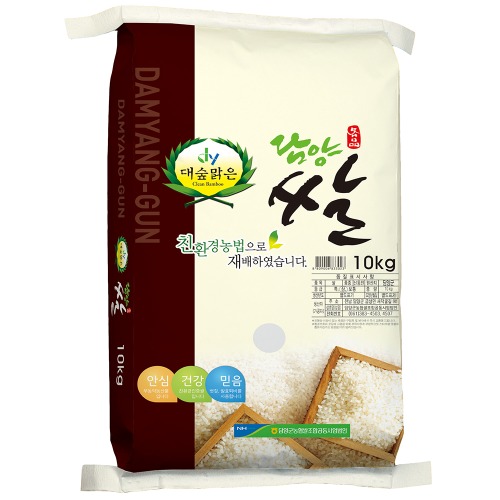[담양군농협쌀조합공동사업법인] 대숲맑은 무농약 쌀 10kg